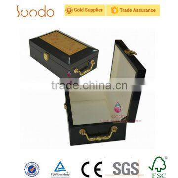 Supply large capacity wood packaging cases with metal lock