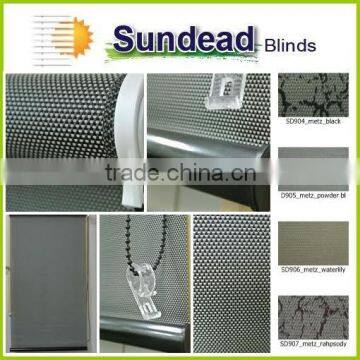 fire retardant blackout shiny vinyl roller blinds with different printed pattern