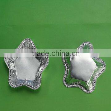 Aluminum Foil Food Containers Star-shape Cake Pans Aluminum Cup Egg Tart Tray Disposable Cup/aluminum Foil Muffin Pan photo-5