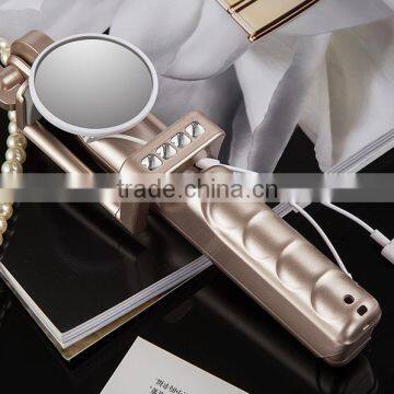 2016 Fashion Mirror Selfie Stick With Flash lights