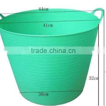 PE Garden Tools Storage Bucket,flexible Plastic Party Tubs,Ice Tub,REACH