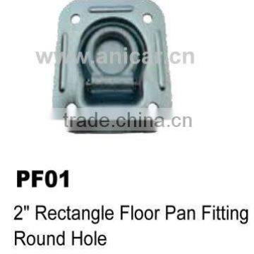 PF01 2" Rectangle Floor Pan Fitting