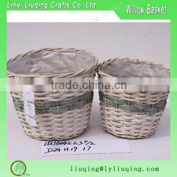 Rond wicker plant pots flower pot handmade flower baskets