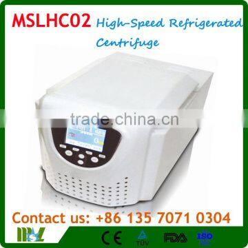 MSLHC02 China manufacter Smallest Table-Type ultra high-speed Refrigerated centrifuge