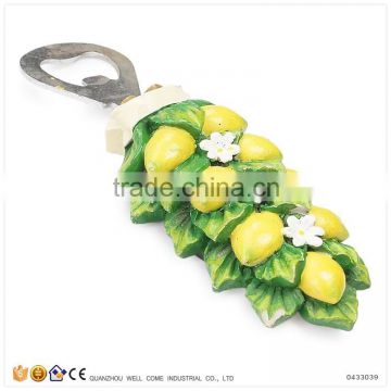 Resin Lemon Decorated Beer Bottle Opener