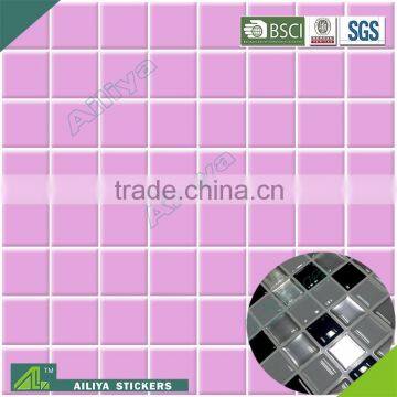 BSCI factory audit customized pvc free removable room decor 3d wall waterproof tile stickers