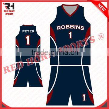 Red Horn Basketball Anti-Bacterial Uniform, Custom Designs and Logos are Accepted