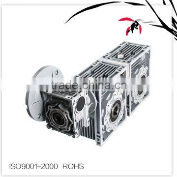 Aluminum Cast Iron Housing Double Stage NMRW025-150 Series Worm Speed Reducer Reduce Reductor Reduction Gearbox for Sliding Door