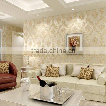 polyester non-woven compound adhesive wallpaper embroidery wallpaper and wallpaper                        
                                                Quality Choice