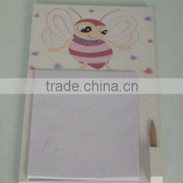 wooden white bee stationery