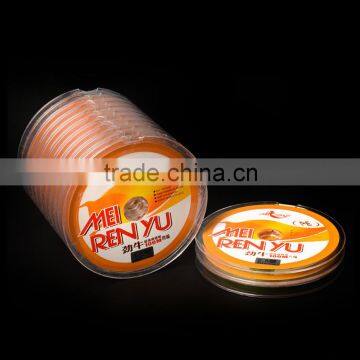 100M multi color fishing line pe OEM manufacturer with 4 braided