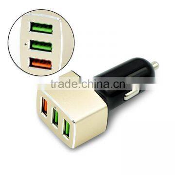 Three Ports USB Plug Car Charger Output 2.1A. 1.5A, 1.0A for Ipad, Iphone, Mobile photo-3