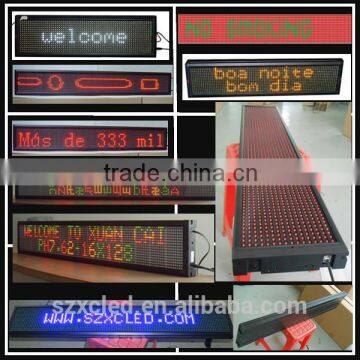 Two-lines LED moving message display screen LED advertisement panel LED trick sign LED programmable sign