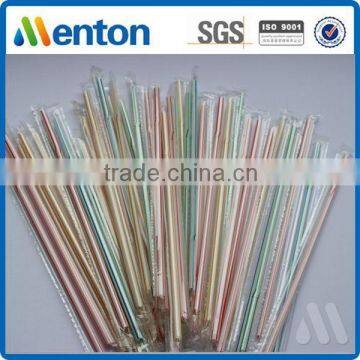 Yiwu factory hot sale striped water bottle thick flexible straw wrap film