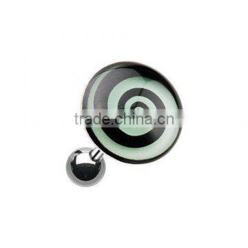 Glow In The Dark Swirl Cartilage Tragus Earring