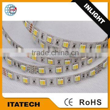 14.4W/M DC12V IP20/IP65/IP68 SMD5050 LED strip lighting exhangeable between white and warm