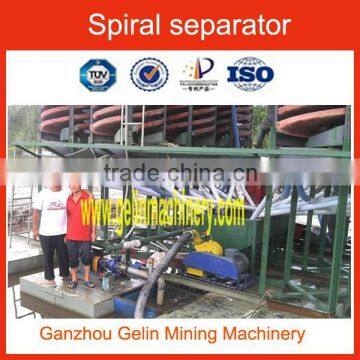 Benefication Spiral Chute for Zircon Mine