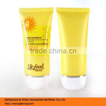 50g Oval Plasic Sunblock Tube Packaging