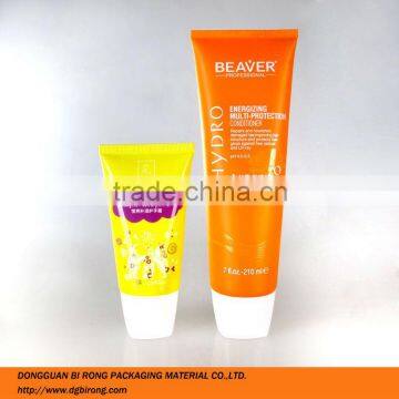 PE material sealing type printed Squeeze Tube with Screw Cap for cosmetics