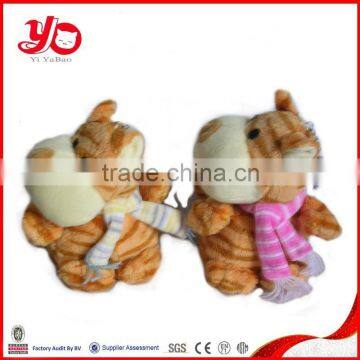 hot sale custom plush tiger keychain toy