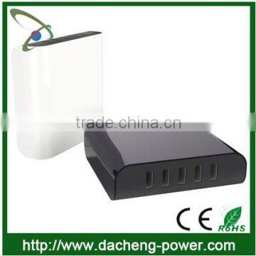 40W 5V 8A best quality usb charger with 5 output ports for Iphone4/5/6