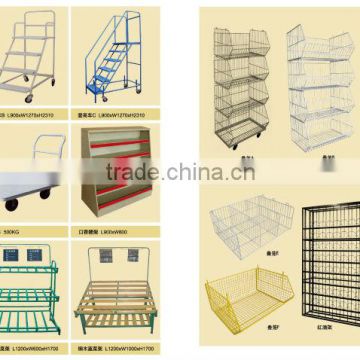 Supermarket metal hook for diaplay shelf