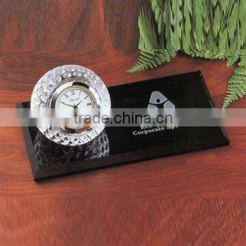 Crystal Golf Clock Office Desk Sets