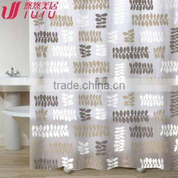 Vinyl pvc printed water-proof shower curtains