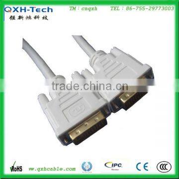 High resolution white DVI cable Digital Visual Interface Cable