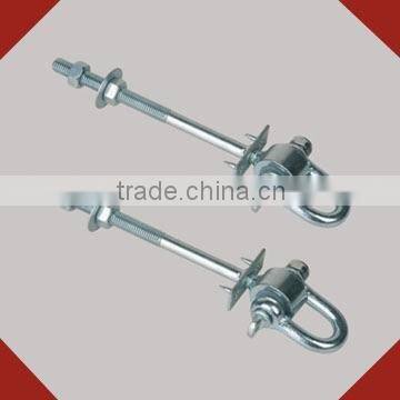 metal white galvanised swing hook