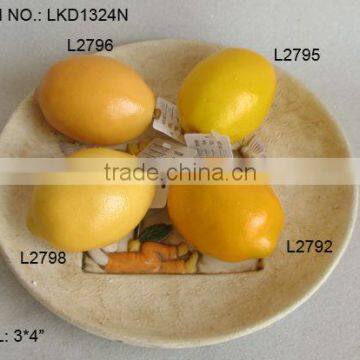 2013Artificial Fake Fruits 3*4 Inch Artificial Polyfoam Lemon House Decoration