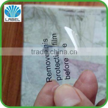 Custom print cheap transparent clear PVC plastic label sticker