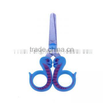 Pp colorful handle stainless steel scissors student children safety scissors