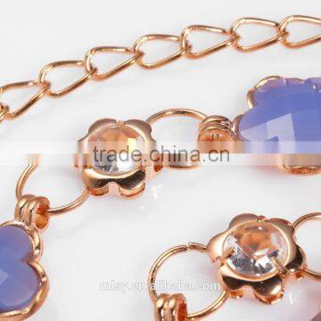 Purple Jewelry Hook Link Decorative Body Chain Brightness F1-80020 photo-2