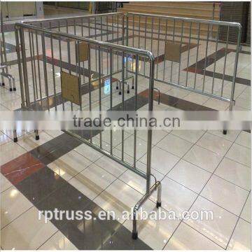 Stainless steel Barrier 2m*1.2mm with rotatable foot and lock