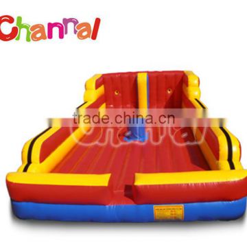 Inflatable playground Bungee run and gladitor fighting combo