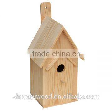 hot sale FSC finished small mini cheap custom wholesale wooden bird house