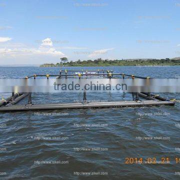 HDPE floating aquaculture fish farm