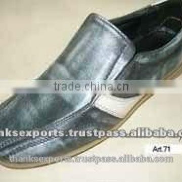 NAPAL STYLE Safety leather high sole shoes