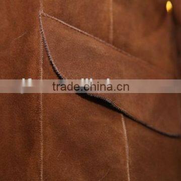 Fashion Design Double Face Shearing Lamb Fur Garment With Fox Fur Collar Detachable photo-6