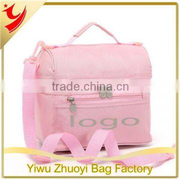 2015 High Quality Material Pink Thermal Insulated Food Cooler Bags for School Kids