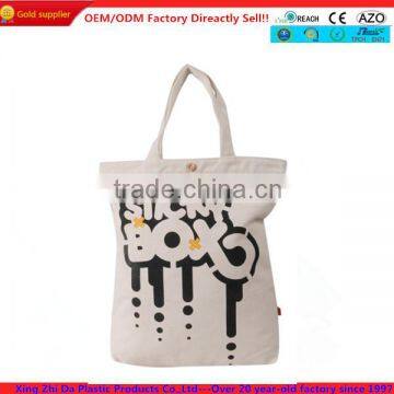 Printed strap shoulder tote bag