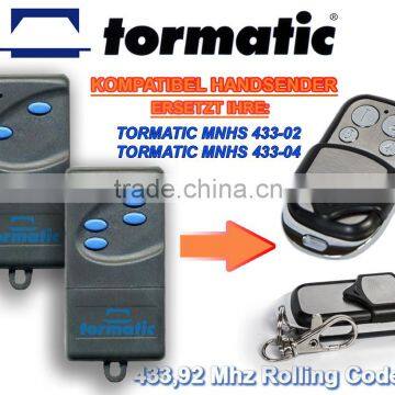 For TORMATIC MNHS 433-02 compatible replacement Rolling code 433,92mhz