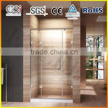 44" X 72" 10mm galss frameless shower swing door enclosure