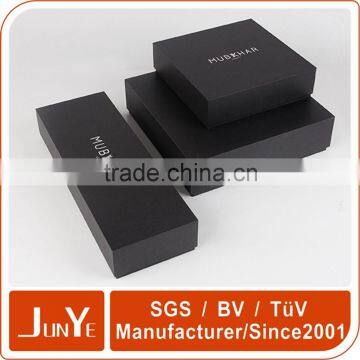 perfume cardboard black packaging box for bottles