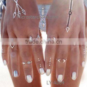Girls High Quality in Stock Alloy 5PCS/set Cheap Bohemian Rings photo-3