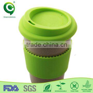 Biodegradable rice husk fashionable coffee paper cup design