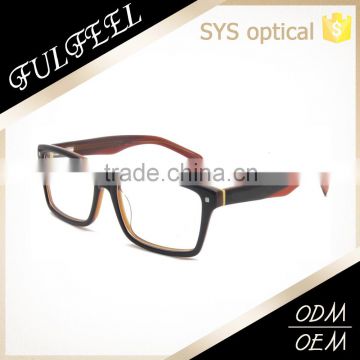 High quality double colors naked spectacles frame