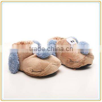 2015 Children Animal Plush Cotton Shoes Slip-on Unisex Indoor Shoes photo-4