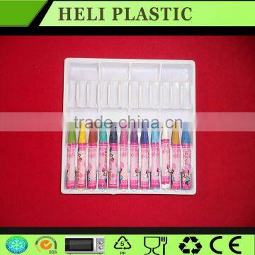 vacuum thermoforming blister trays plastic tray for 12 pcs color pen /supply free samples alibaba china